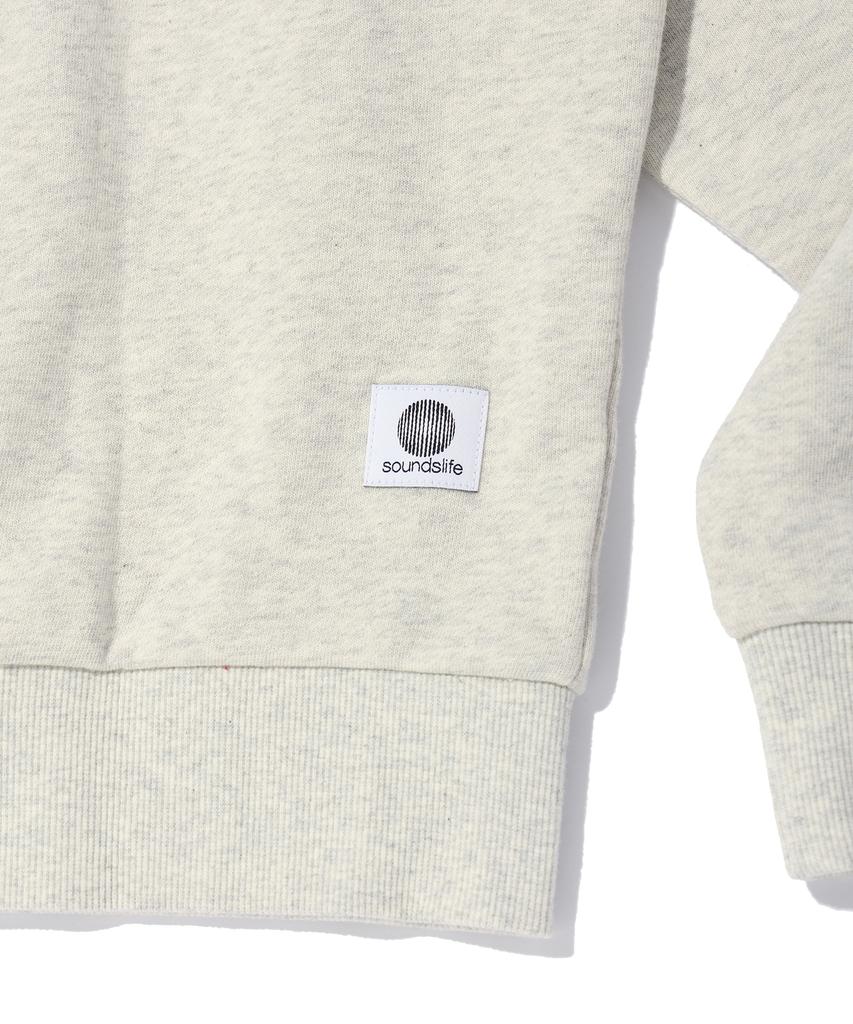 Худи с принтом Pullover Овсяный