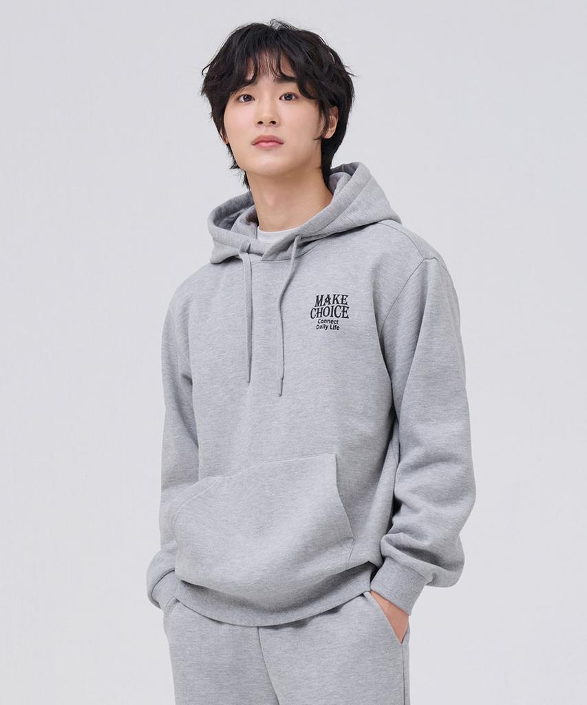 CHASECULT Unisex Essential Brushed Graphic Hoodie - Grey