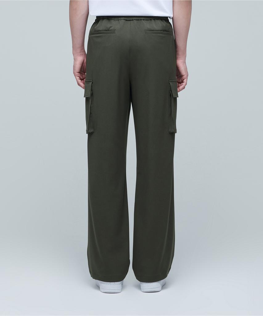 MUSINSA STANDARD Wide Banded Cargo Slacks [Dusty Khaki]