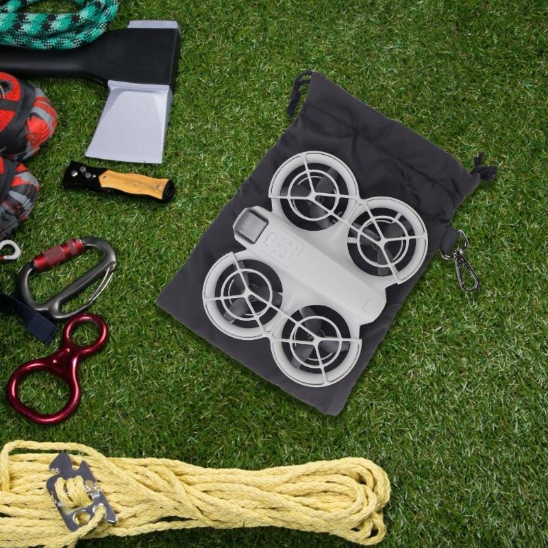 Lightweight Drones Drawstring Carrying Pouch for Drones, Soft Interior Fabric, Waterproof Exterior, Accessory Holder