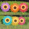 Winds Spinners for Lawns Patio Colorful Sunflower Pinwheel Toy Windmill Bulk 6pcs Party School Event Garden Lawns Pinwheels