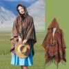 Travel Wear Tourism Ethnic Style Striped Fringed Shawl Cape Female Tibet Qinghai Grassland Female