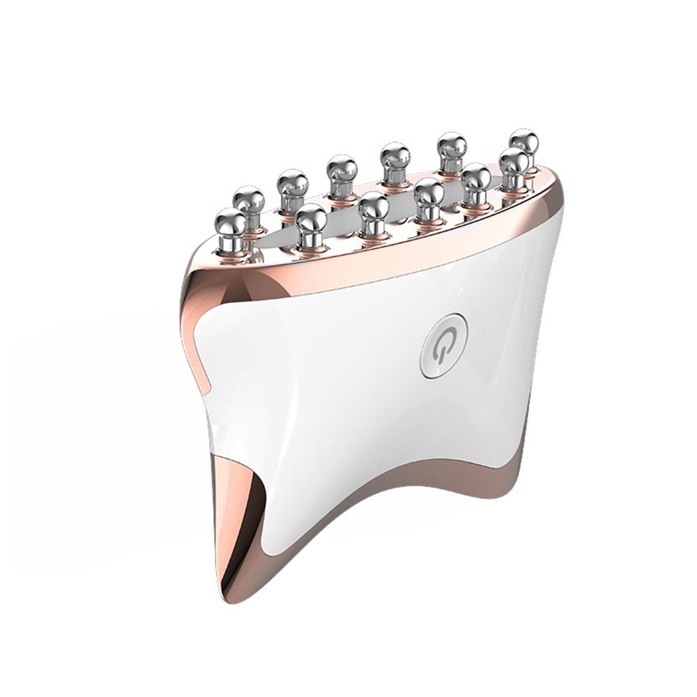 EMS микротоковая светодиодная лампа Guasha, лифтинг лица, шеи, тела, против морщин, красота, расслабляющий массажер для головы, устройство для омоложения кожи