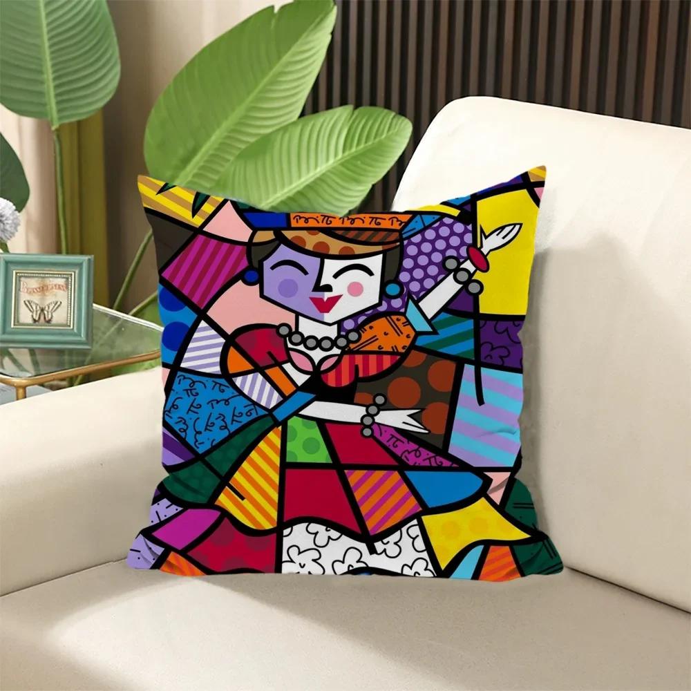Элегантные наволочки для подушек, наволочки с принтом Бритто, декоративные подушки для дивана, наволочка × × Мягкие подушки для сна, домашний текстиль