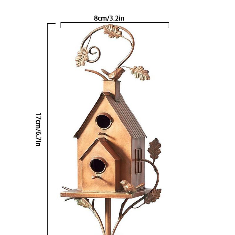 1 шт., украшение для сада, птичье гнездо, место для отдыха птиц, дом для птиц, металлическая уличная кормушка для птиц