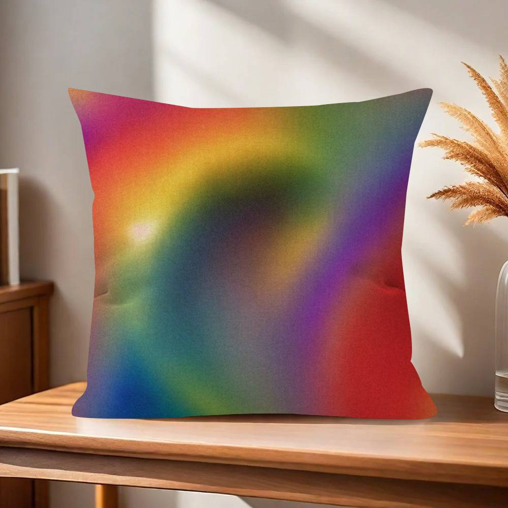Gradient Halo Vintage Cushion Cover Car Throw Pillow Case For Sofa Car Christmas Gift xcm xcm
