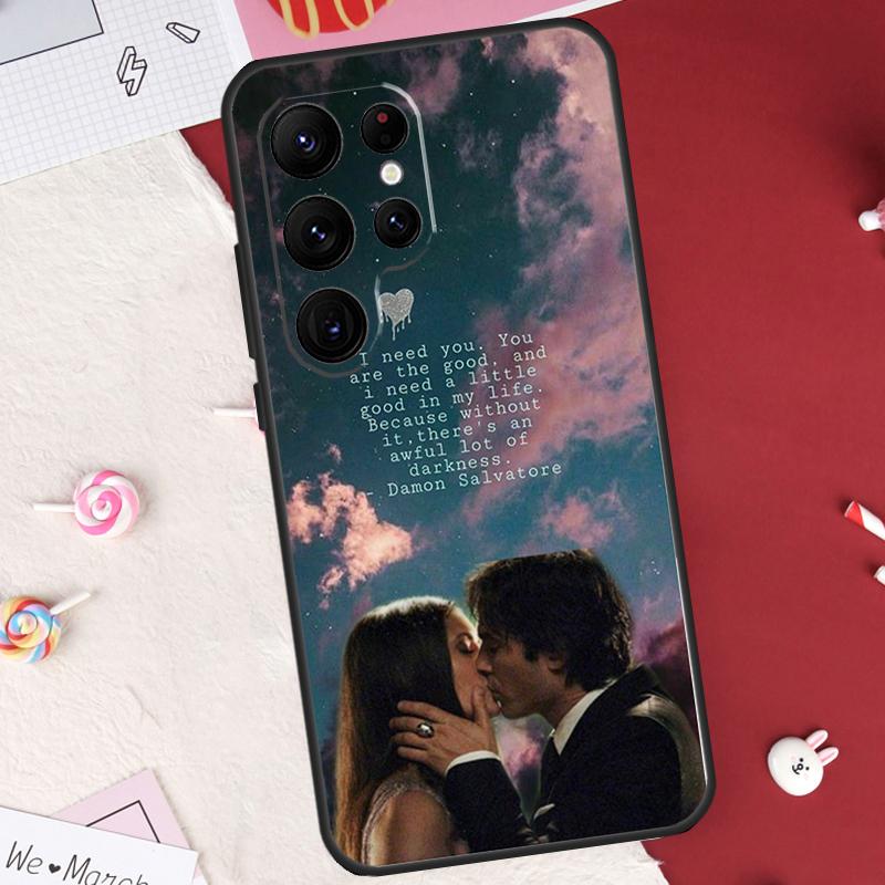 Чехол Damon Salvatore из Дневников вампира для Samsung Galaxy S26 Ultra S20 S21 S22 S23 S24 S25 Ultra S10 Plus S25 FE Защитный корпус