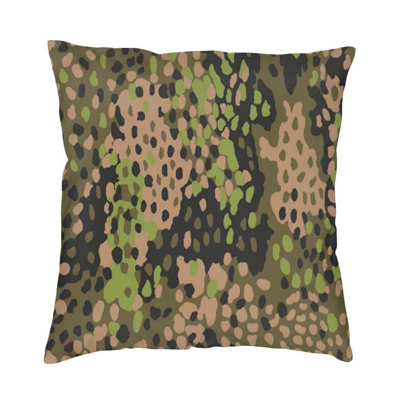 US Military Woodland Camo Pattern Cushion Covers xcm Velvet Camouflage Pillow Case Sofa Pillowcase Living Room Decoration