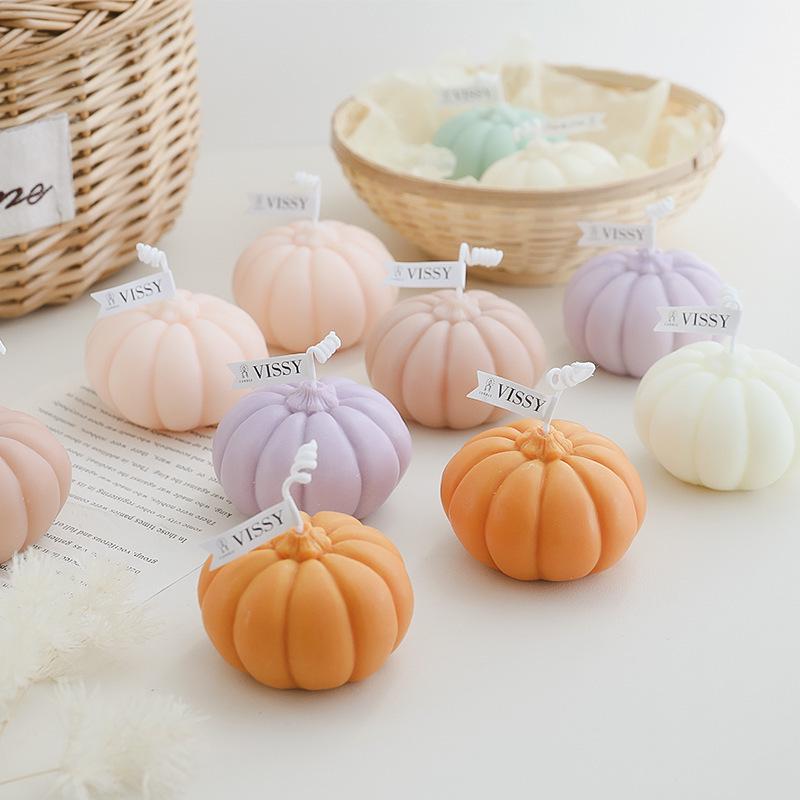 Pumpkin Scented Candle: Holiday & Birthday Gift, Party Favor, Home Decor, Photo Prop