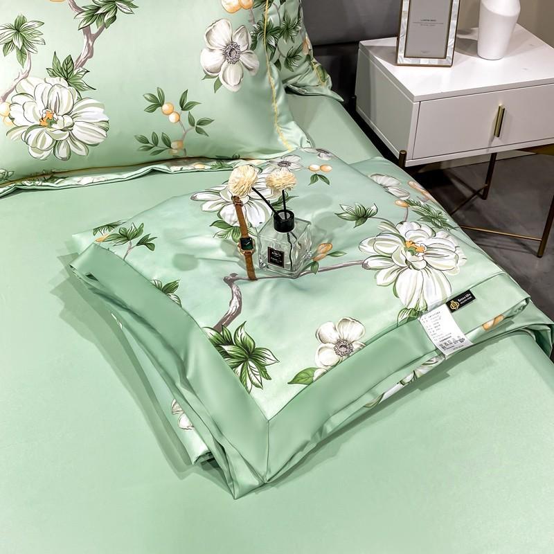 Летнее постельное белье из стираного ледяного шелка, полиэстеровое домашнее атласное летнее одеяло с кондиционером, одеяло, текстильное постельное белье
