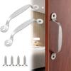 2Pcs/Pack Stainless Steel 4/5/6 Inch Bow-shaped Furniture Garage Silver Knob Hardware Pull DIY Handle Door Lock