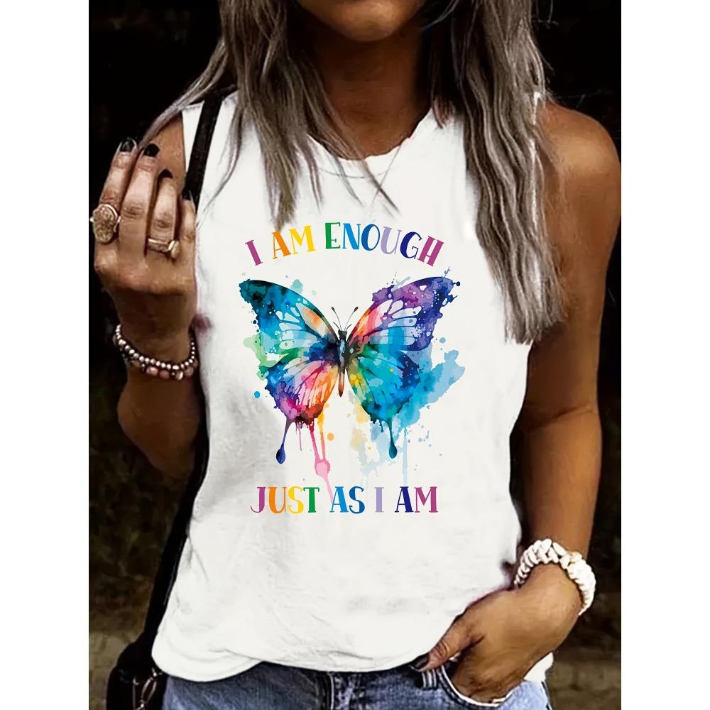 Women's Sleeveless Vest White T-shirt Women's T-Shirt Harajuku Graphic Clothing Women's Top,Drop Ship