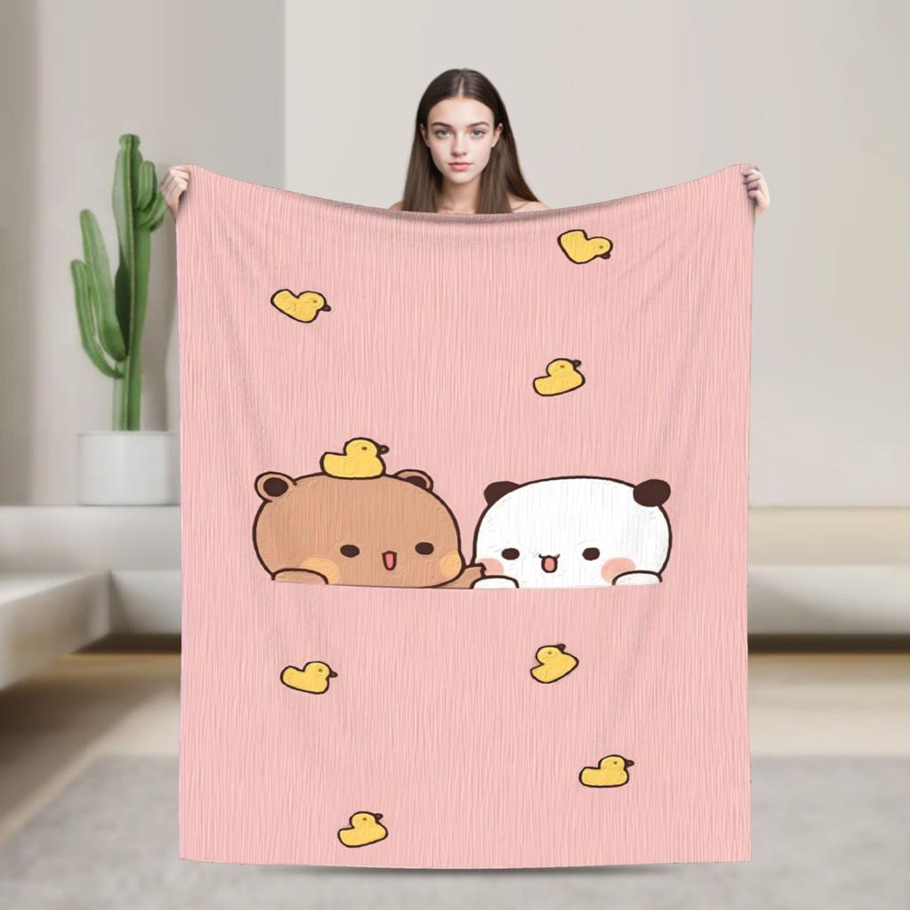 Bubu Dudu Blankets Super Soft Graphic Plush Throw Blanket For Kids Adult Home Decor Flannel Bedspread Bed Cover