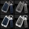 Car Sticker 3 Buttons Fashion Alloy Car Remote Key Case Protector Cover Leather Shell Fob Holder for Skoda Superb A7 Kodiaq Auto