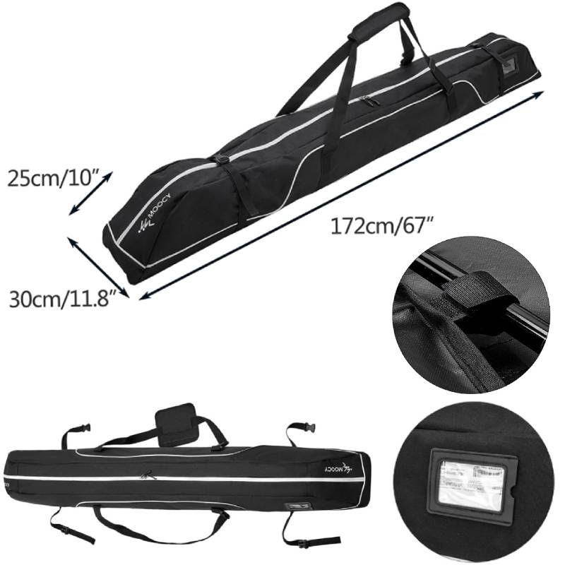 Дорожная сумка на двойных роликах до 194 см, устойчивый к царапинам чехол для сноуборда, 600D Оксфорд, большая вместимость для сноуборда, очков, перчаток