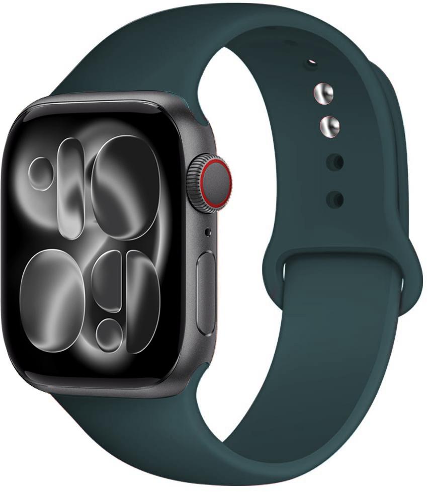 Силиконовый ремешок Для Apple Watch 11 band 44mm 40mm 49mm 45mm 41mm 38 46mm 42mm correa bracelet iWatch series 9 8 7 6 SE ultra 2 3