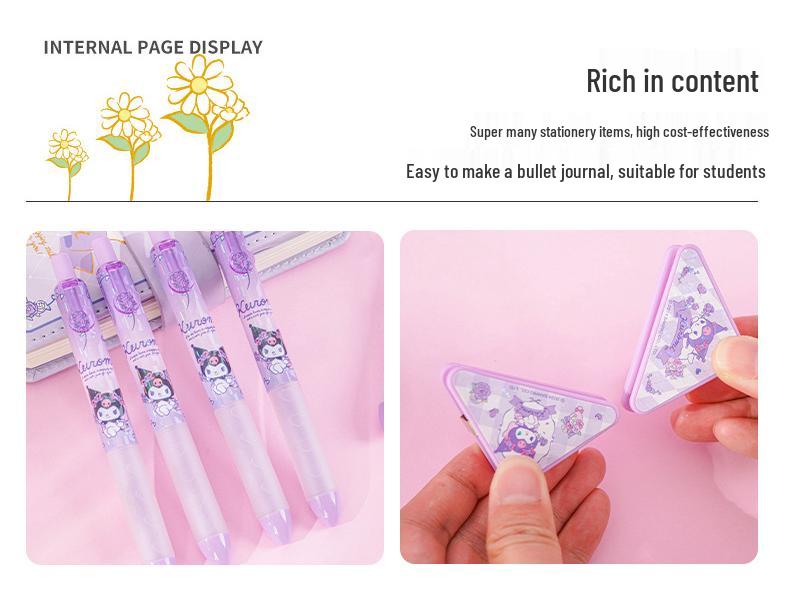 Подарочная коробка-планер Sanrio Kuromi: Элегантный магнитный блокнот для детского дня рождения (1 июня)