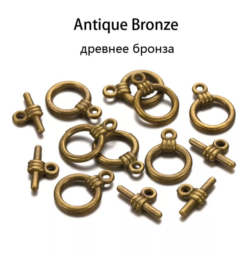 10/20 компл. разноцветных круговых застежек OT, крючки, соединители для изготовления ювелирных изделий своими руками, аксессуары, принадлежности для браслета