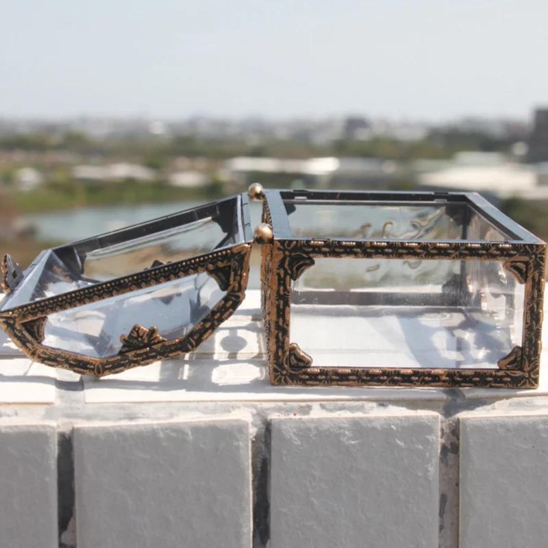 Plastic Transparent Pirate Treasure Box Crystal Gem Jewelry Box Storage Organizer Chest Treasure for Jewelry Gem Trinket Box