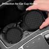 Car Cup Coaster Silicone Non-Slip Water Cup Mat with Finger Groove Design Washable Car