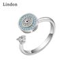 Классическое кольцо Lindon из медного сплава с цирконием, женские ювелирные изделия, свадебный подарок для вечеринки