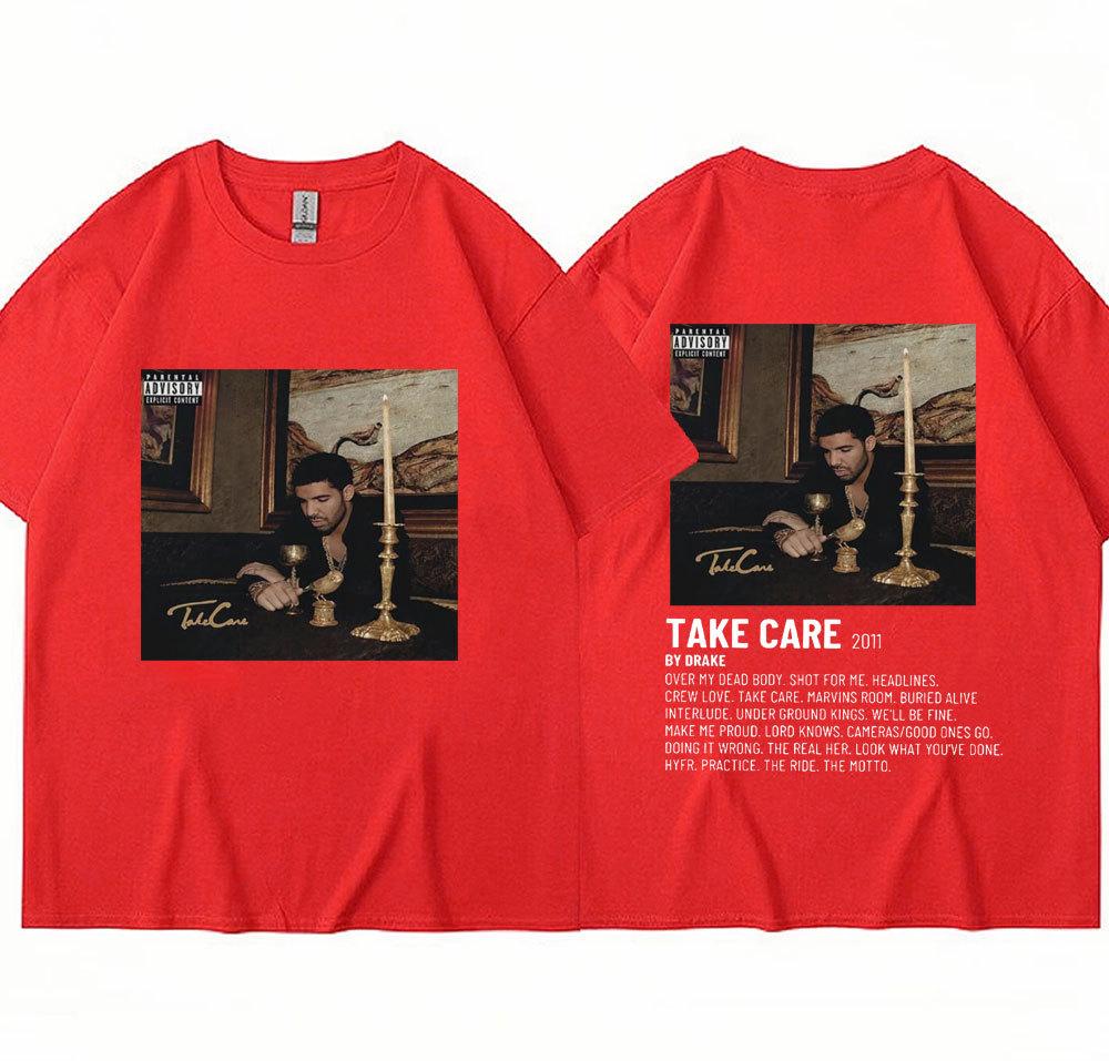 Рэпер Дрейк Музыкальный Альбом Take Care Футболка Мужчины Женщины Мода