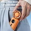 Mini Portable Handheld Clip Fan, 3-in-1 Rechargeable 3000mah Battery, 5 Speeds, 180° Adjustable Airflow, LED Display, Pocket Size