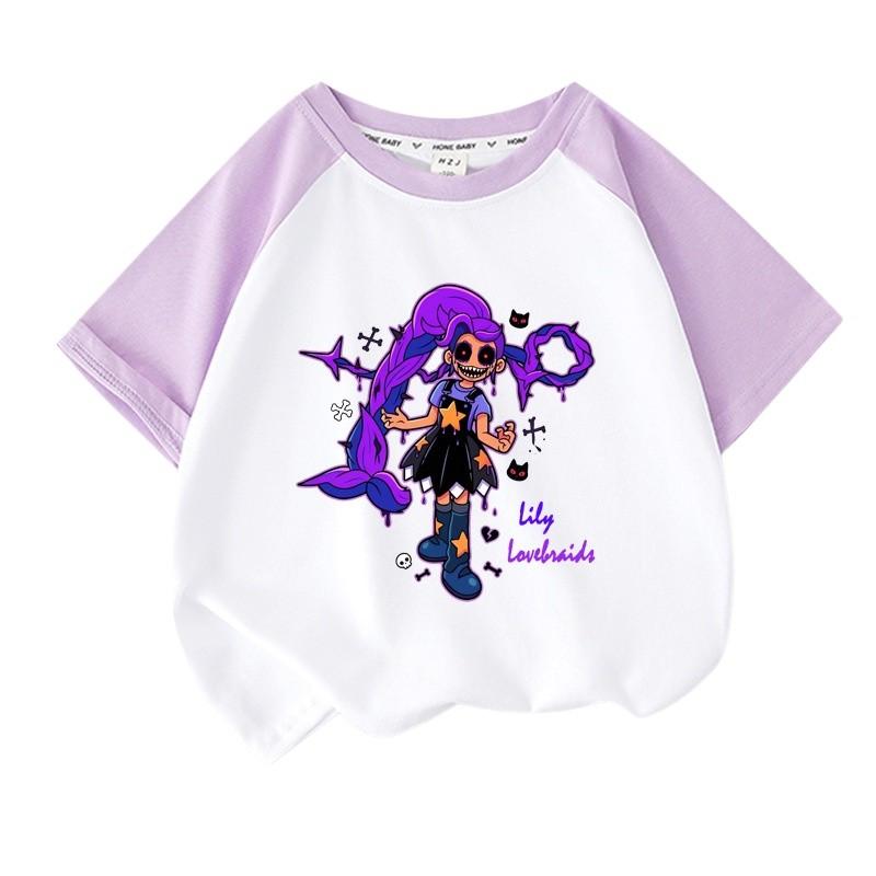 Женская повседневная футболка Lily Lovebraids с принтом и рукавами реглан