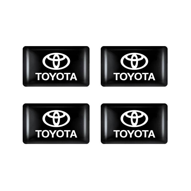 2026 Новые Для Toyota 4/10 шт. Наклейки на Салон Автомобиля Значки Авто Стайлинг Декоративные Аксессуары Для Toyota Rav4 Yaris hilux prius a