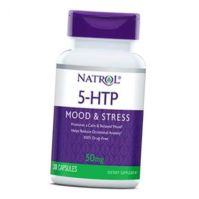 5-гидрокситриптофан для хорошего настроения, 5-HTP 50, 30капс (72358026)