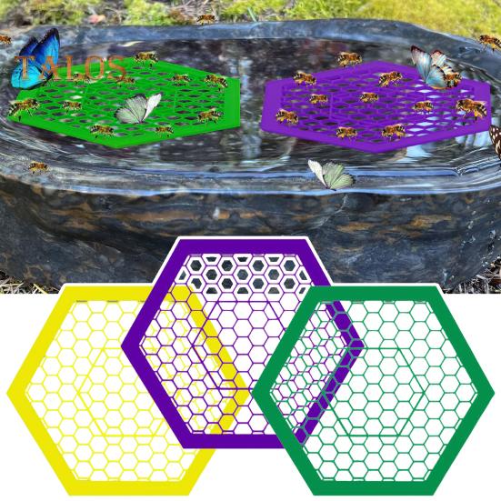 Bee Tray Colorful Insect Waterer Butterfly Water Stations Bee Water Catcher Cups Floating Island for Thirsty Pollinators Bee Bath