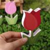 6Pcs Double-Sided Tulip Layered Tray Decoration Candy Color Plastic Floral Decoration  Easter Party