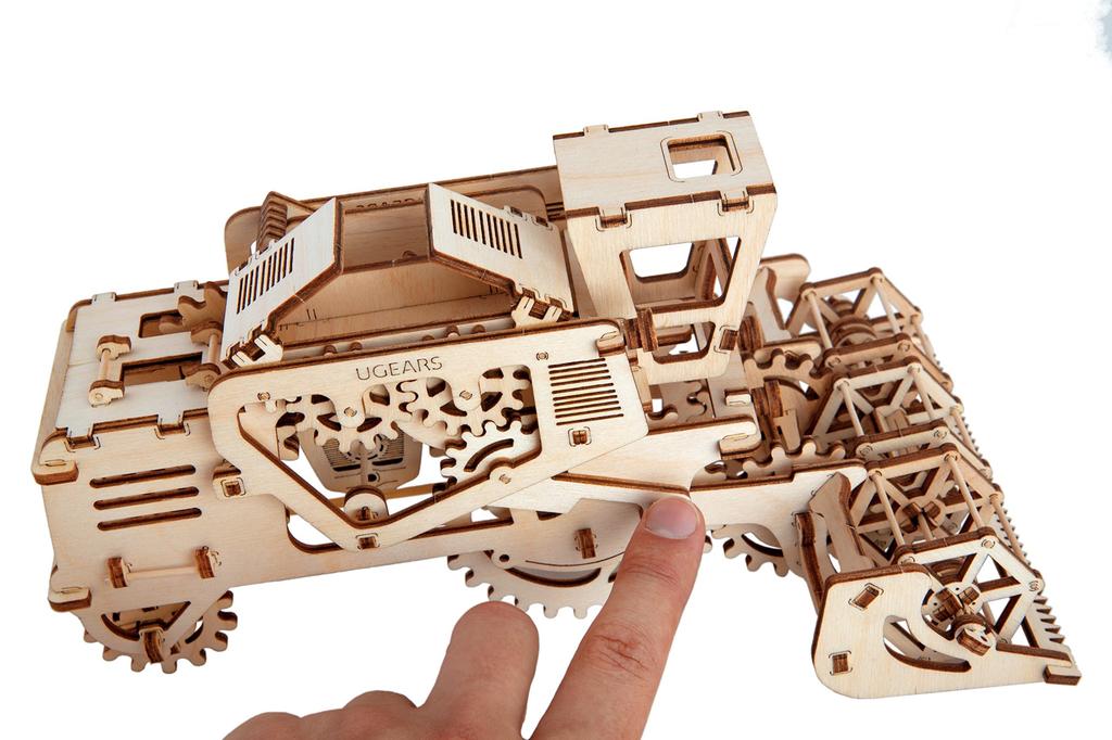 Ugears Combine Harvester Wooden Block Puzzle Toy 70010 [Item]