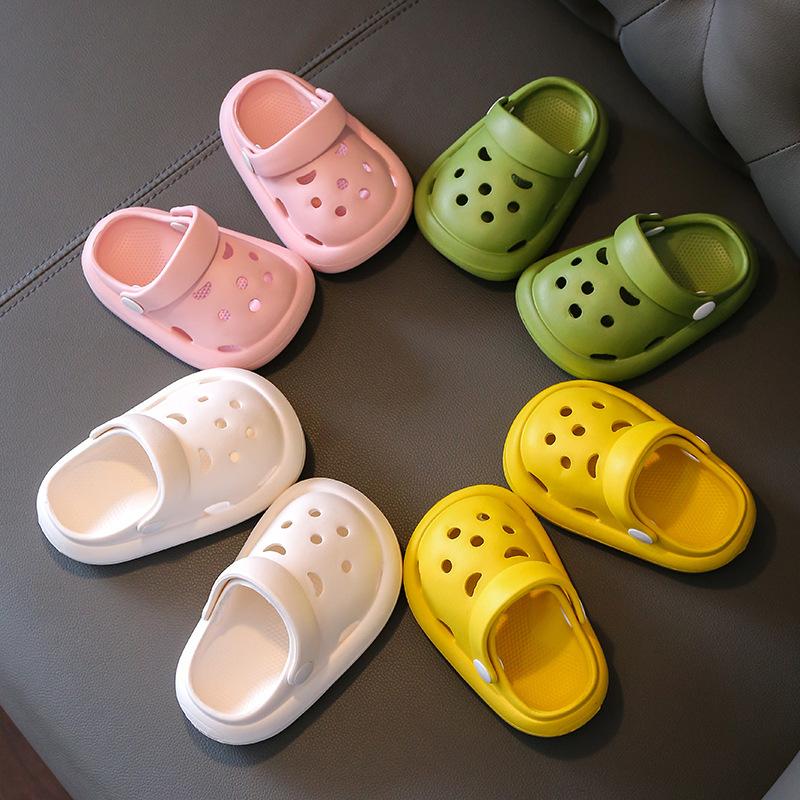 Детская обувь с отверстиями, мужские и женские сандалии и тапочки корейской версии, дышащая садовая обувь, летние сандалии и тапочки