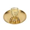 Incense Sticks/Coil Incense/Incense Cones Brass Ash Catcher Meditation Yoga Room Brass Gold 5 In 1 Metal Incense Burner