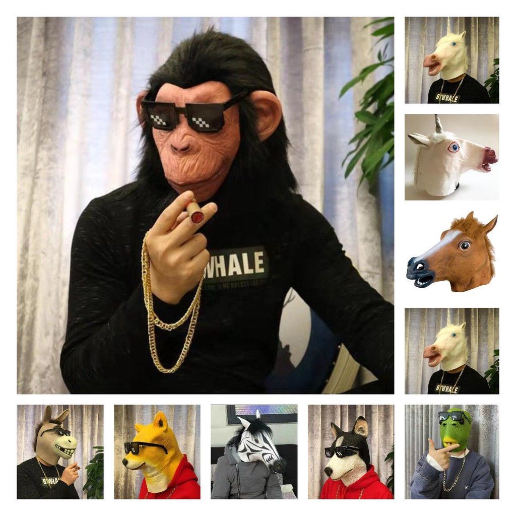 Horse Head Mask Halloween Cosplay Costume Accessory For Adults Scary And Realistic