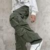Men Cargo Pants Street Style Loose Multi Pockets American Retro Trousers Solid