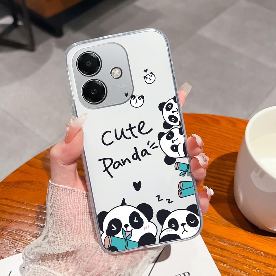 Чехол для Oppo Realme Narzo N63 13 Pro K12x A3x 4G, супер ударопрочный мягкий силиконовый чехол из ТПУ с рисунком динозавра панды для Oppo