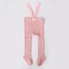 Baby Girl Tights Cute Footed Pantyhose with Suspenders Stretch Overalls Stockings Infant Ribbed Knit Leggings