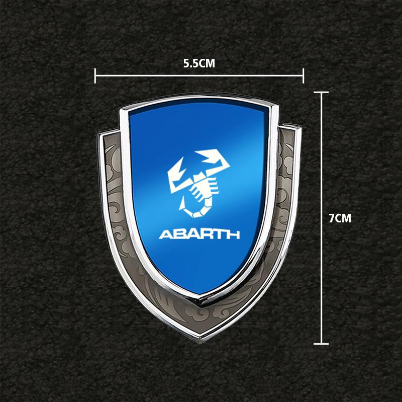 car stickers 3D metal accsesories auto accessory for abarth 695 595 500 competizione