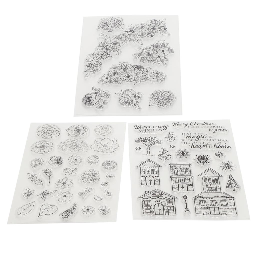 3 шт. прозрачный штамп резиновый журнал альбом украшения ремесло подарки аксессуары