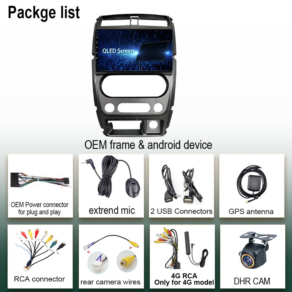 Для Suzuki Jimny 3 2005-2019 Android 13 Мультимедийный видеоплеер GPS-навигация Стереоголовка WIFI HDR Экран Нет 2din dvd беспроводной