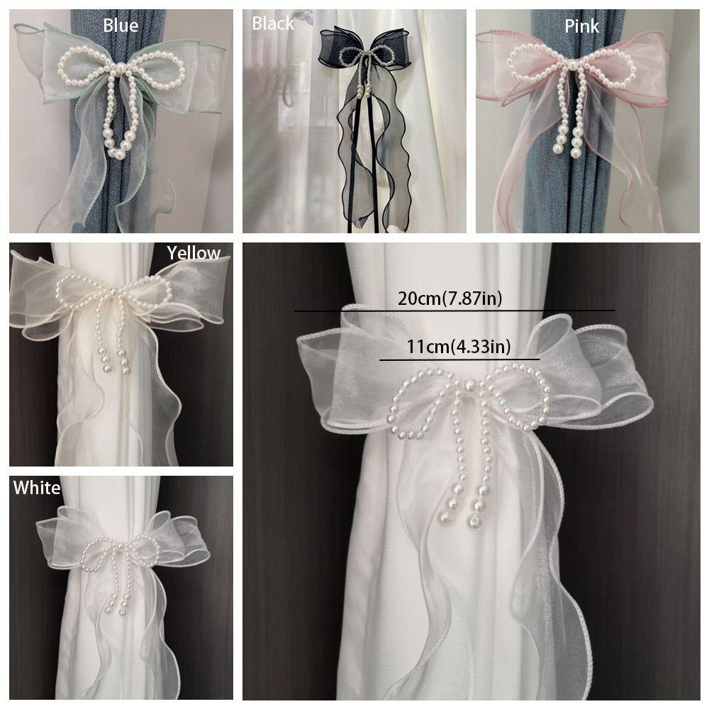 Princess Style Curtain Bow Tiebacks Easy to Use Curtains Binding Rope  Room