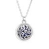 Tree of Life  Alloy Stainless Steel  Locket Pendant Aroma Diffuser Necklace