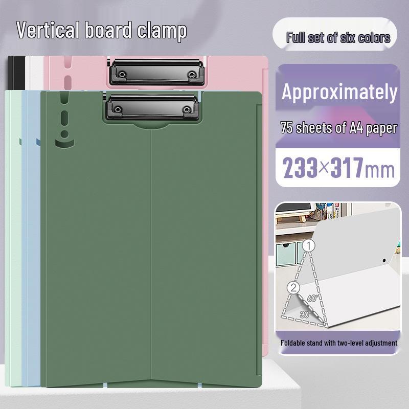 A4 Thick Stand-up Clip Folder & Writing Pad Board