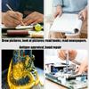 Lightweight Bright LED Illuminated 3.50X Handheld Magnifier Portable Lighted Reading Glass For Senior Craftsmen Traveler