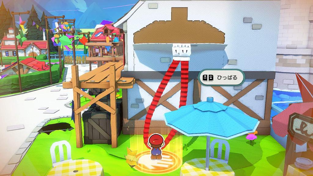 Бумажный брелок Mario Origami King из акрила - Switch (оригинал включен)