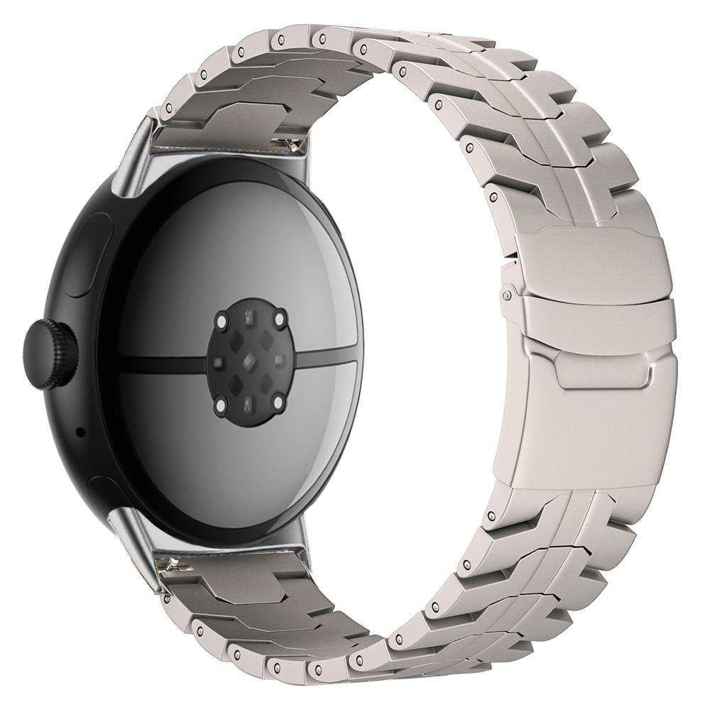 Titanium Alloy Watch Strap for Google Pixel Watch 4 45mm/3 45mm Wristband with Stainless Steel Buckle