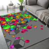 Кристально-бархатный ковер 3D Блок Ковер с эффектом памяти Противоскользящий коврик для пола для декора гостиной, спальни, кухни