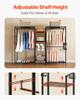 Clothing Garment Rack, Heavy Duty Closet Wardrobe, 7 Adjustable Tiers Clothes Racks with Steel Frame, 385.5 kg Load Capacity Clothes Rack with 4